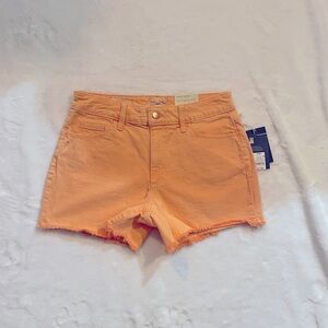 NWT women’s size 6 midi shorts color orange